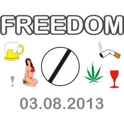 Koszulka na osiemnastkę - freedom