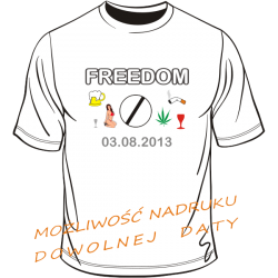 Koszulka na osiemnastkę - freedom